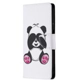 For Nokia X10 / X20 Colored Drawing Pattern Horizontal Flip Leather Case with Holder & Card Slots & Wallet(Panda)