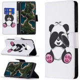 For Nokia X10 / X20 Colored Drawing Pattern Horizontal Flip Leather Case with Holder & Card Slots & Wallet(Panda)