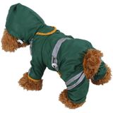Waterdichte jas kleding modehuis dier regenjas puppy hond kat hoodie regenjas  maat: XL (geel)