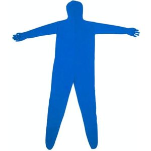 Foto Stretchy Body Green Screen Pak Video Chroma Key Tight Pak  Grootte: 160cm (blauw uit één stuk)