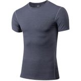 Stretch Quick Dry Tight T-shirt Training Bodysuit (Kleur: Grijs formaat:S)