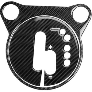 Car Carbon Fiber Gear Shift Panel Decorative Sticker for Nissan 370Z Z34 2009- Right Drive
