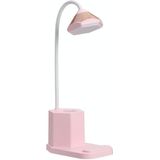 QB-1 Multifunctional  Pencil Table Lamp USB Eye Protection Learning Bedside Reading Table Lamp(Pink)