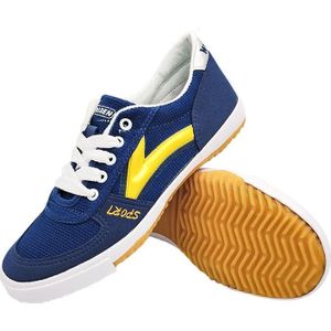 Recreatieve sport training sneakers pees-zolen antiseed canvas schoenen  maat: 38/240 (blauw)