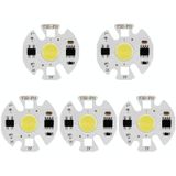 5 PCS COB LED Light Chip AC 220V LED Bulb Light Intelligent IC Driver Bulb Light DIY Spotlight Downlight Chip Outdoor Flood Light(3W?warm white?)