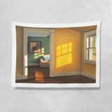 Sea View Window Background Cloth Fresh Bedroom Homestay Decoration Wall Cloth Tapestry  Size: 150x130cm(Window-8)