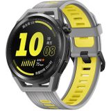 Huawei Watch GT Runner Smart Watch 46mm Siliconen Polsband  1.43 Inch Geamoled scherm  ondersteuning Opgeschort Externe antenne / GPS / 14-Days Battery Life / NFC (GRIJS)