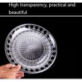 5 stks acryl ronde transparante fruitschotel  diameter: 35cm