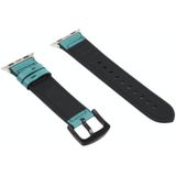 Crazy Horse Texture Leather Replacement Watchbands For Apple Watch Series 6 & SE & 5 & 4 44mm / 3 & 2 & 1 42mm(Gray)