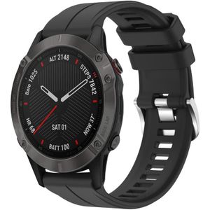 Voor Garmin Fenix 6 Sapphire GPS 22mm Solid Color Silicone Watch Band