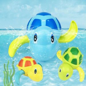 Cartoon schildpad vorm Clockwork Toy Baby's zwemmen spelen water speelgoed kinderen educatief speelgoed (oranje)