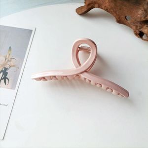 10 PCS Resin Material Spring Hair Clip  Colour: 6 Pink