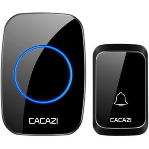CACAZI A06-DC 1 tot 1 batterijtype Smart Home draadloze waterdichte muziekdeurbel