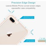 2 PCS for iPhone 8 Plus & 7 Plus 0.3mm 9H Surface Hardness 2.5D Curved Edge Explosion-proof Premium Tempered Glass Back Screen Protector