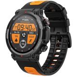 Hartslag/Bloed Zuurstof/Slaap Monitoring Bluetooth Bellen Outdoor Waterdicht Smart Watch(Zwart)