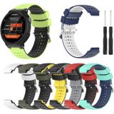 Voor Garmin Forerunner 230 Silicone Sports Two-Color Watch Band (Black+Gray)