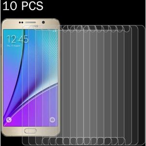 10PCS 0.26mm 9H+ Surface Hardness 2.5D Explosion-proof Tempered Glass Film for Galaxy Note 5 / N920