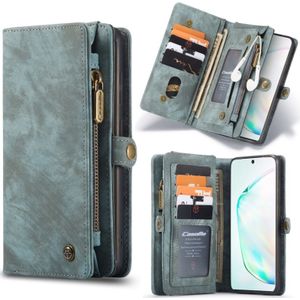 For Galaxy S20 Plus CaseMe Detachable Multifunctional Horizontal Flip Leather Case  with Card Slot & Holder & Zipper Wallet & Photo Frame(Green)