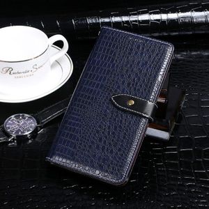For OPPO Find X2 Pro idewei Crocodile Texture Horizontal Flip Leather Case with Holder & Card Slots & Wallet(Dark Blue)