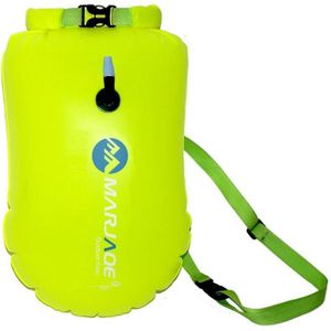 MARJAQE MR802 20L Swimming Inflatable Drift Bag Portable Outdoor Waterproof Storage Bag(Fluorescent Yellow)
