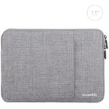 HAWEEL 11 inch Sleeve Case Zipper Briefcase Carrying Bag  For Macbook  Samsung  Lenovo  Sony  DELL Alienware  CHUWI  ASUS  HP  11 inch and Below Laptops / Tablets(Grey)