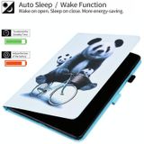 Animal Pattern Horizontal Flip Leather Case with Holder & Card Slots & Photo Frame & Sleep / Wake-up Function For iPad 9.7 2018 / 2017(Cycling Panda)