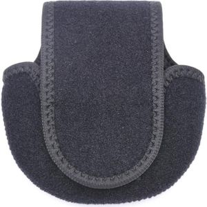 2 PCS Water Drop-Shaped Fishing Wheel Protective Case Neoprene Fish Wheel Bag(Black)