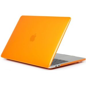 Laptop Crystal Style PC Protective Case for MacBook Pro 13.3 inch A1989 (2018) (Orange)