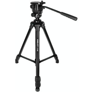 KINGJOY VT-1600 Aluminum Alloy Tripod Mount with Rocker Arm 360 Panoramic Head(Black)