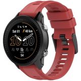 For Garmin Fenix 6 Sapphire GPS 22mm Solid Color Silicone Watch Band(Red)