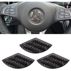 Car Carbon Fiber Steering Wheel Decorative Sticker for Mercedes-Benz GLA