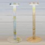 BC965 Student Eye Protection USB Waterproof LED Table Lamp Bedside Bar Table Lamp  Colour: Yellow Marble Pattern