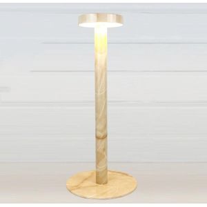 BC965 Student Eye Protection USB Waterproof LED Table Lamp Bedside Bar Table Lamp  Colour: Yellow Marble Pattern