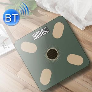 Smart Bluetooth Weight Scale Home Body Fat Measurement Health Scale Battery Model(Ink Green Silk Screen Film)
