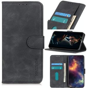 For Nokia 7.3 KHAZNEH Retro Texture PU + TPU Horizontal Flip Leather Case with Holder & Card Slots & Wallet(Black)