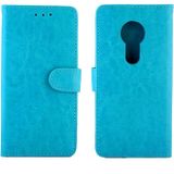 For Nokia 7.2 Crazy Horse Texture Leather Horizontal Flip Protective Case with Holder & Card Slots & Wallet & Photo Frame(Baby Blue)