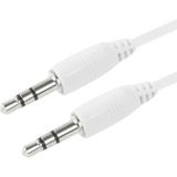 3.5mm Jack AUX Retractable Cable for iPhone / iPod / MP3 player / Mobile phones / Other Devices with a Standard 3.5mm headphone Jack  Length: 11cm (Can be Extended to 80cm)  White(White)