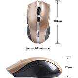 T-WOLF Q5 2.4GHz 5-Buttons 2000 DPI Wireless Mouse Silent And Non-Light Gaming Office Mouse For Computer PC Laptop( Golden)