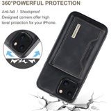 DG.MING M2 Serie 3-voudige kaarttas + magnetisch schokbestendig geval met portefeuille en houderfunctie voor iPhone 13 mini