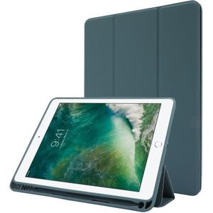 Skin Feel pennenhouder Tri-fold tablet lederen hoes voor iPad Air 2 / Air / 9.7 2018 / 9.7 2017