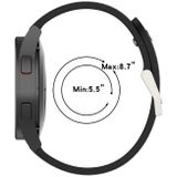 Voor Samsung Galaxy Watch 42mm tweekleurige siliconen ademende riem (roze + watereend)