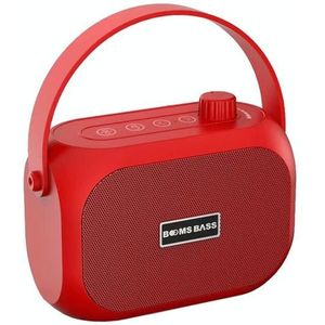 L15 Portable Wireless Bluetooth Speaker Stereo Subwoofer  Support FM / AUX / TF Card / USB Playback(Red)