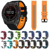 Voor Garmin Instinct 2X Solar Sports tweekleurige siliconen horlogeband (mintgroen + blauw)