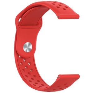For Samsung Galaxy S3 / Galaxy Watch 46mm Vent Hole Silicone Watch Strap(Red)