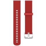 22mm Texture Silicone Wrist Strap Watch Band for Fossil Gen 5 Carlyle  Gen 5 Julianna  Gen 5 Garrett  Gen 5 Carlyle HR (Red)