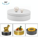 12cm 360 Degree Rotating Turntable Matte Electric Display Stand Video Shooting Props Turntable  Load: 3kg (White)