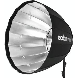 Godox P120L Diameter 120cm Parabolic Softbox Reflector Diffuser for Studio Speedlite Flash Softbox(Black)
