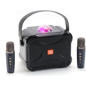 T&G TG543 Kleurrijke geïntegreerde draagbare karaoke draadloze Bluetooth-luidspreker