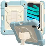 Schokbestendige PC + Siliconencombinatie Case met Houder & Handriem & Schouderriem voor iPad Mini 6