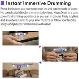 Hyperdrum Somatosensory Virtual Drum Kit Smart Draagbaar Muziekinstrument (Zwart)